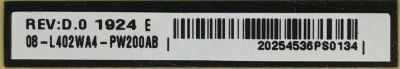 KIT DE TARJETAS PARA TV TCL  NUM DE PARTE 75S425 / MAIN 08-AU75CUN-OC400AA / 40-MST10P-MAD4HG / FUENTE 08-L402WA4-PW200AB / 40-L402H8-PWD1CC / T-CON 5575T11C02  / 65T53-C01 CTRL BD / PANEL LVU750NDBL AD9W00 V1 / MODELOS 75S425  - Imagen 4